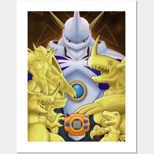 Agumon Digivoution line Posters and Art